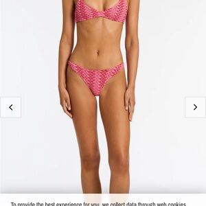 Pink Crochet Triangl bikini